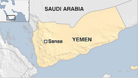 A map of Yemen