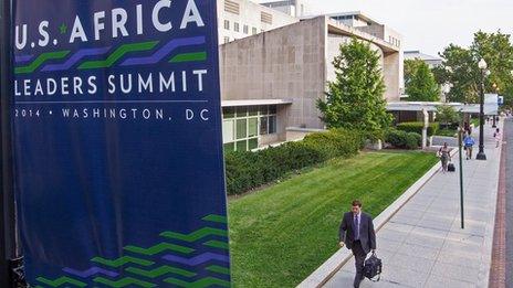 US Africa Leaders Summit sign