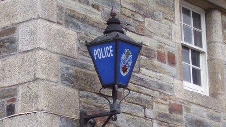 Police sign lamp