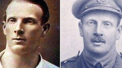 Edgar Mobbs as a rugby player and as a soldier