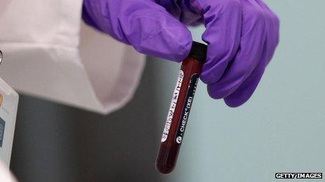 A sample of blood