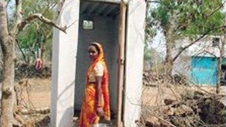 File picture of toilet in Indian village