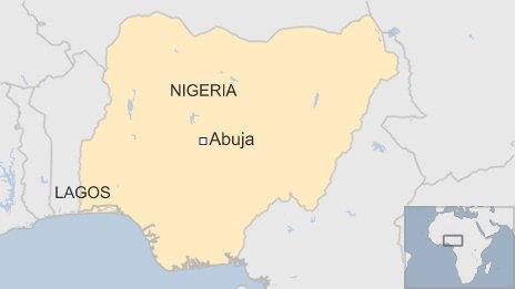 Nigeria Lagos map