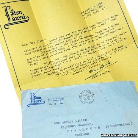 Stan Laurel letter