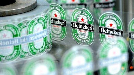 Heineken labels
