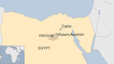 Map of Kawm Awshim