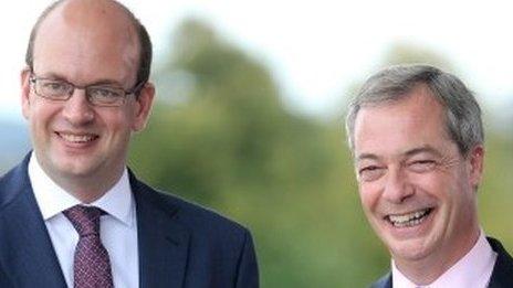 Mark Reckless with Ukip leader Nigel Farage