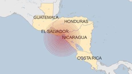 Earthquake kills 'at least one' in El Salvador - BBC News