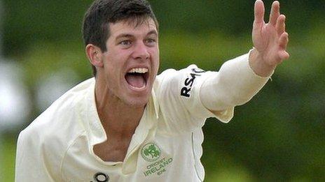 Irish spinner George Dockrell signed a new contract with Somerset earlier this month