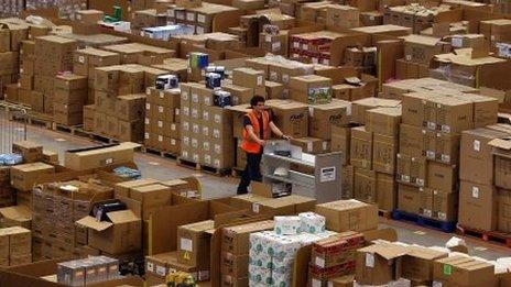Amazon distribution centre in Swansea