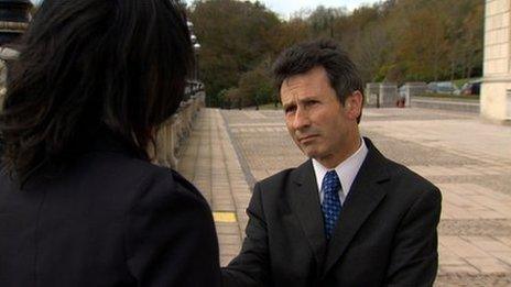 Trafficking victim Anna told the BBC's Mark Devenport that she rejected the argument that a ban would push sex workers further underground