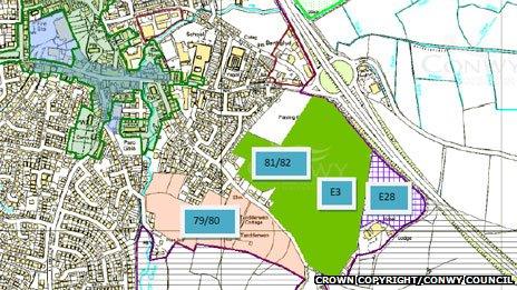 Abergele masterplan points to 600 new homes - BBC News