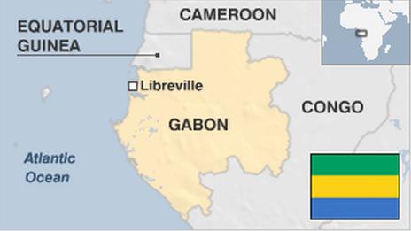 Map of Gabon
