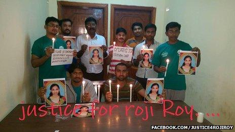 Roji Roy campaigners