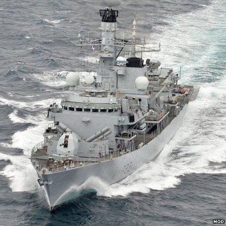 HMS Argyll seizes £36m of cocaine in the Caribbean - BBC News