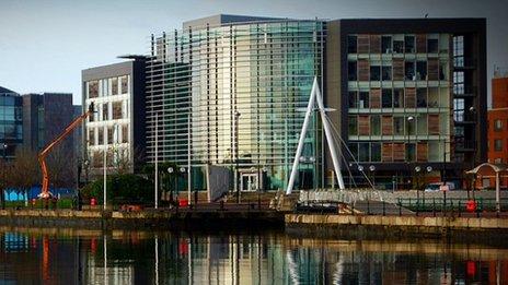 Office buildings in Cardiff Bay