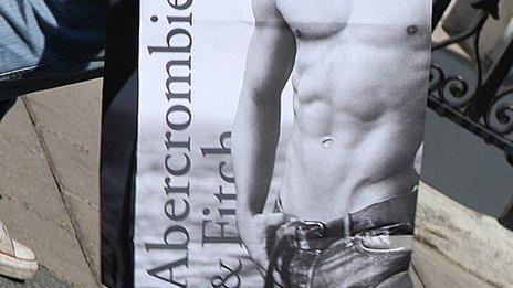 Abercrombie and Fitch bag and shoppers