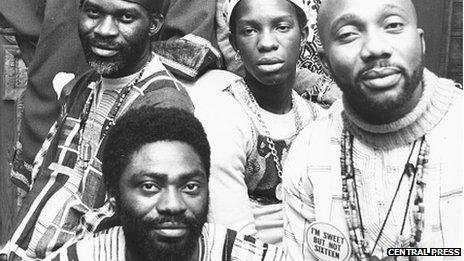 Members of Osibisa pictured in 1974