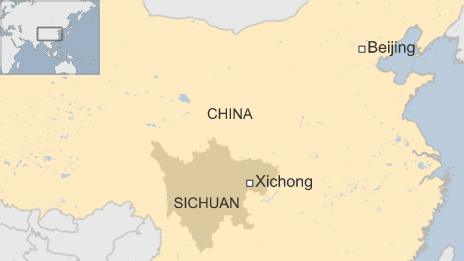 Map of Xichong