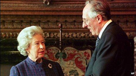 The Queen and Donald Dewar meeting in May 1999
