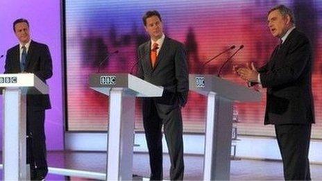 Leaders' general election TV debate in 2010
