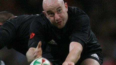 Brendon Leonard's last cap for New Zealand was against Wales in 2009