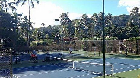 The site of the the Royal Lahaina Challenger in Maui, Hawaii, USA