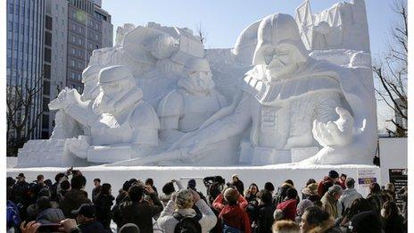 Snow Festival in Sapporo, northern Japan