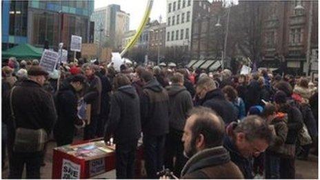 Protest Caerdydd