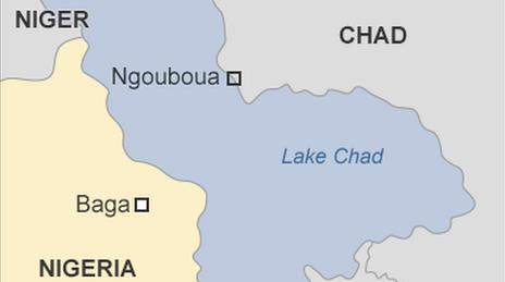 map showing Ngouboua