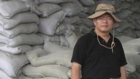 Reverend Hyeon Soo Lim at an agricultural project in North Korea (August 2007)