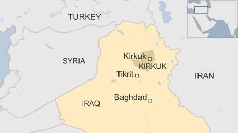 Iraqi Kurdish Peshmerga target Islamic State in Kirkuk - BBC News