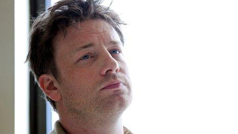 Jamie Oliver looking sad