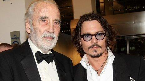 Christopher Lee and Johnny Depp