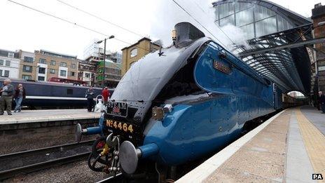 Mallard Anniversary Steam Locomotive Bittern Marks Record Run c News