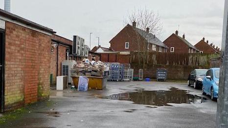 The streets surrounding a row of shops on the Ashmore Park estate in Wednesfield