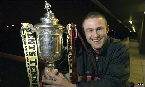 Keith McLeod with the Scottish Cup