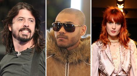 Dave Grohl, Kano and Florence Welch