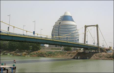 Tuti Island bridge in Khartoum, Sudan