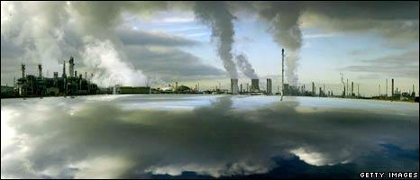 Power station and oil refinery