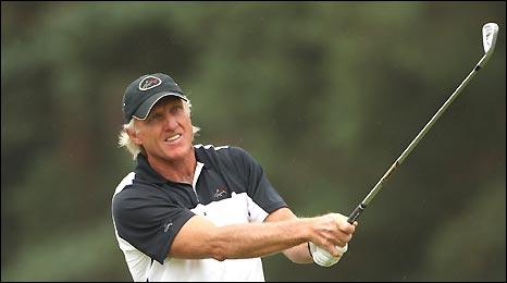Australian golfer and businessman Greg Norman