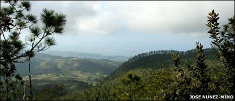 View of the Sierra de Bahoruco