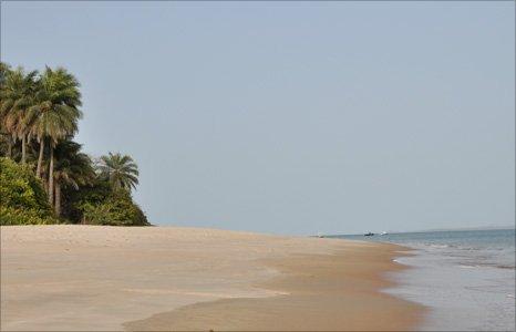 Previously uninhabited island Rubane in the Bijagos archipelago, Guinea-Bissau