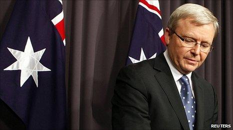 Kevin Rudd announces the leadership contest (23 June 2010)