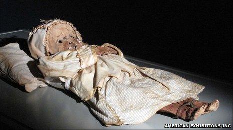 Child mummy (Image: American Exhibitions Inc)