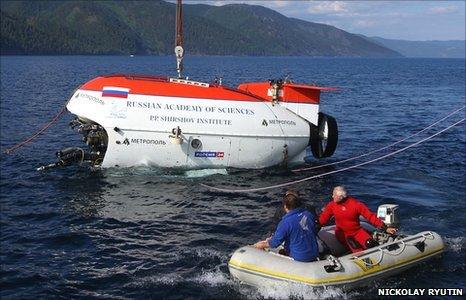 Mir submarine on Lake Baikal