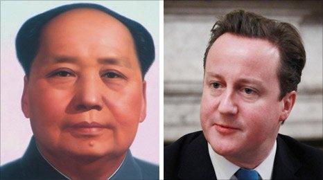 Chairman Mao and David Cameron