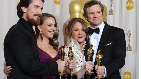Christian Bale, Natalie Portman, Melissa Leo and Colin Firth