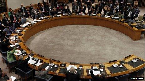 UN Security Council voiding on Libya