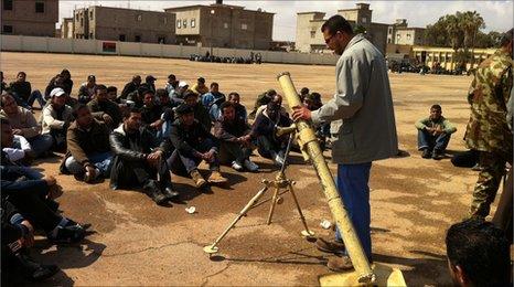 Training ground in Benghazi